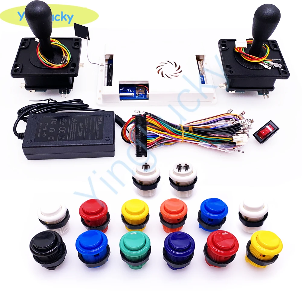 

arcade joystick kit whit pandora box 3d wifi board 4018 in 1 High quality 28mm American button joysticks