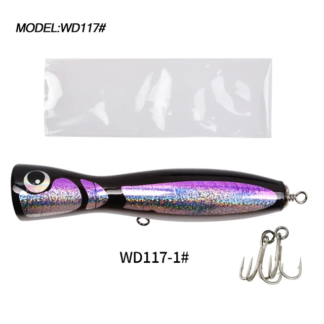 65g90g120g140g Trolling Wood Stickbait Pencil Popper Tuna Boat Fishing Lure Topwater Long Casting Wobbler Carp Artificial Leurre 25