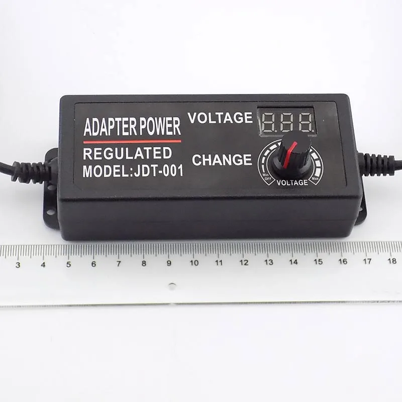 Мощность адаптер регулируемое Питание переменного тока 100-220V DC/DC 3 V-12 V 3 V-24 V 9 V-24 V 2A 3A 5A штекер светодиодный драйвер адаптер дисплея Светодиодные ленты светильник