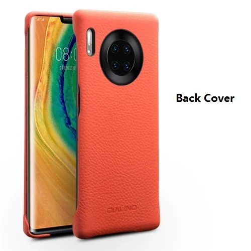 QIALINO Luxury Genuine Leather Phone Case for Huawei P30/P40 Pro Ultra Slim Smart View Wake Sleep Up Cover for Huawei Mate30 Pro huawei silicone case Cases For Huawei