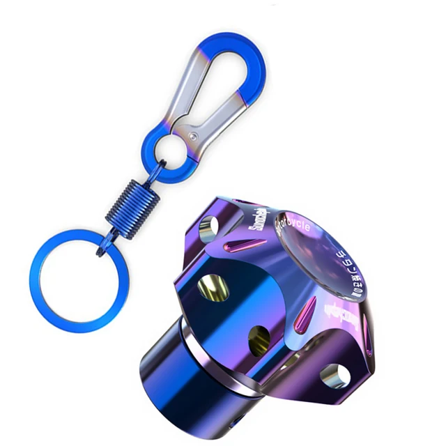 Universal Motorcycle Keychain Modified Key Cover CNC Key Bit Pentagonal Hexagon Key Head Cover Decorative Key Ring Car Accessory Hexagon set 2
