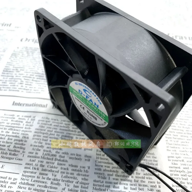 DEH9238B 9038 9 см 220~ 240v 6,0 W защиты электродвигателя Вентилятор охлаждения