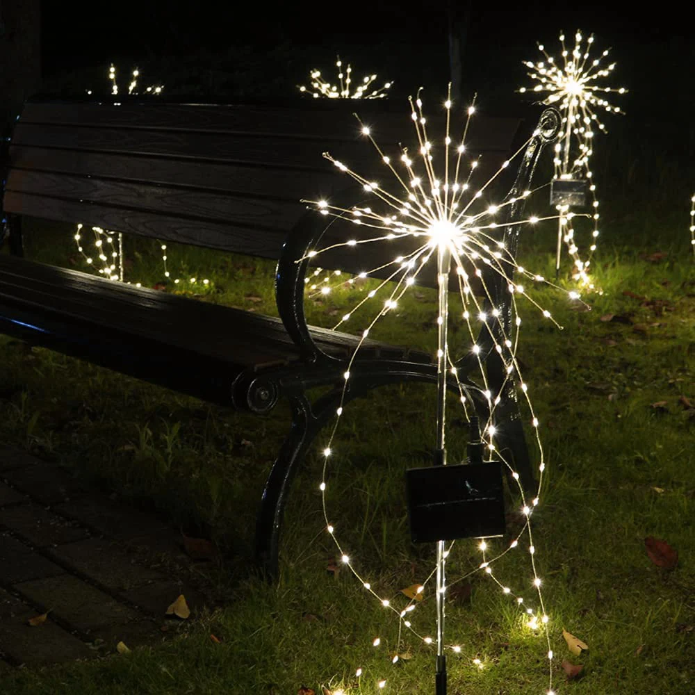 de cobre natal luz da corda para decoração do jardim