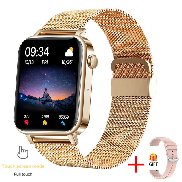 Bluetooth Call Women Smart Watch Men 1.69"Full Touch Fitness Tracker Heart Rate Monitor Blood Pressure Ladies Smartwatch