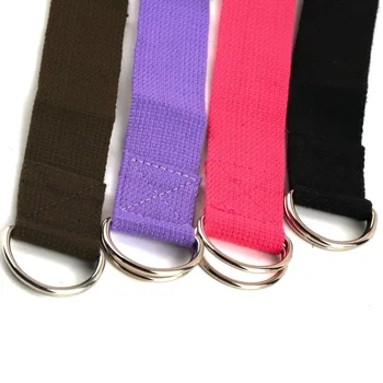 

Professional Fitness Exercise Gym Yoga Stretch Strap D-Ring Belt Figure Waist Leg 1800 x 37 mm Extension Strap Belt