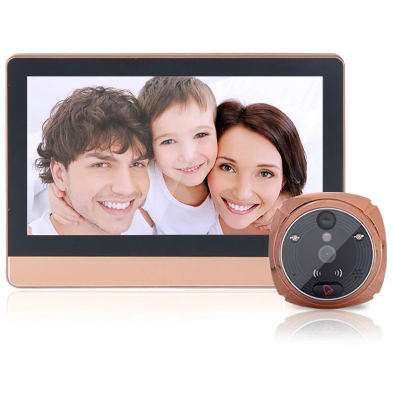 7in LCD Touch Screen Video Peephole 1080P FHD Camera WiFi Door Viewer IP Doorbell PIR Motion Detection GSM GPRS Call SOS Monitor video door phone Door Intercom Systems