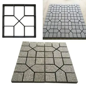 

40cmx40cm Cement Brick Concrete Paver DIY Plastic Path Maker Square Paving Mold