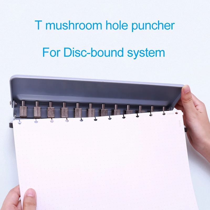 Mushroom Hole Punch 12 Holes Puncher Disc-Bound Notebook and Journals  Accessories A4/A5/A6/A7/B5 H Planner Binding Supplies