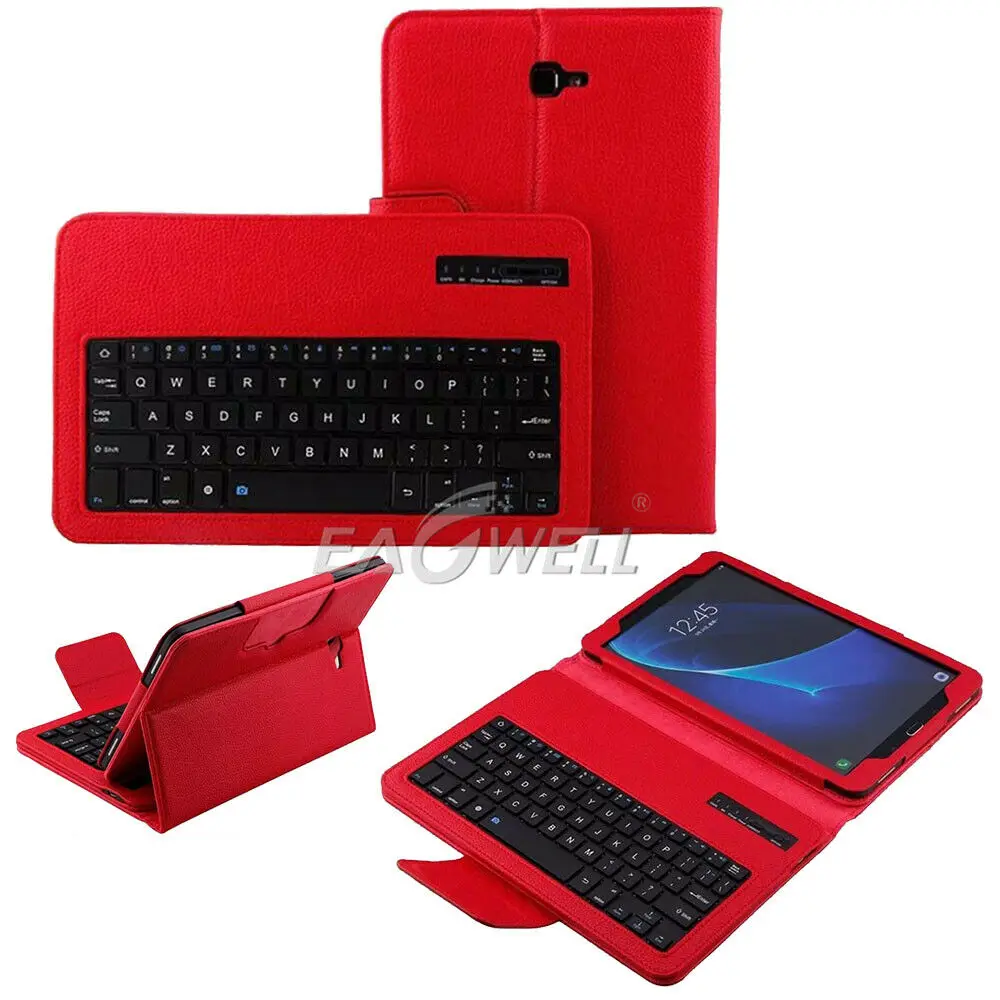 Чехол из искусственной кожи с откидной подставкой и клавиатурой для samsung Galaxy Tab A A6 10," SM-T585 T580N, чехол для планшета, беспроводной чехол с Bluetooth