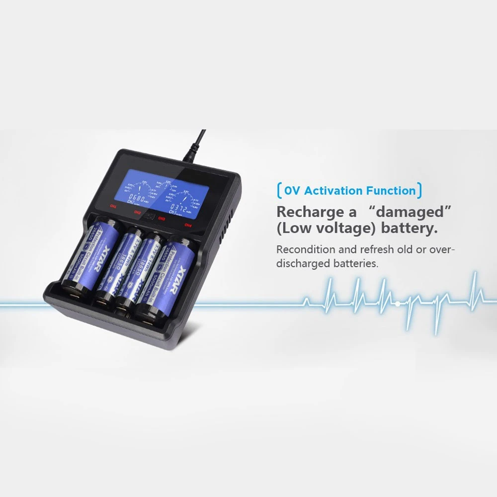 RISE-Зарядное устройство Usb ЖК-дисплей для 3,7 V Li-Ion 10440 14500 18650 26650 Xtar