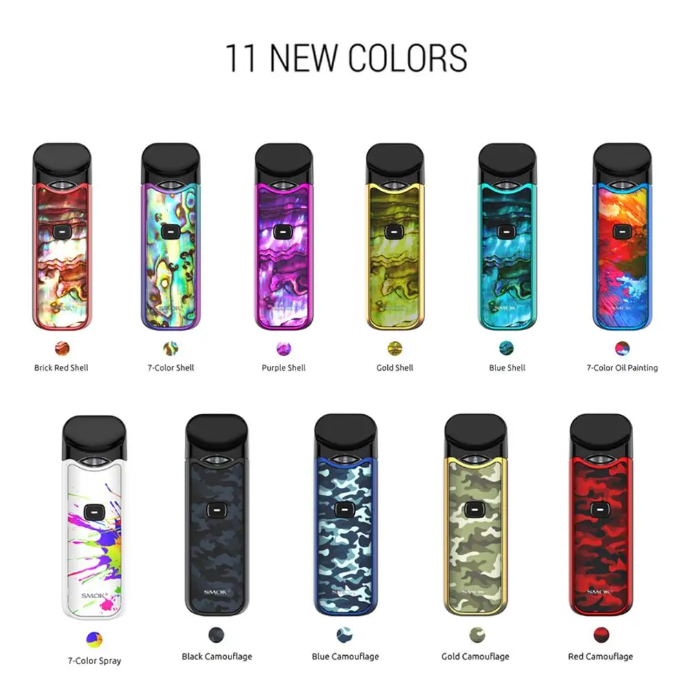 Оригинальный электронных сигарет SMOK Nord Pod Vape комплект 1100 мАч 3 мл! Бесплатная