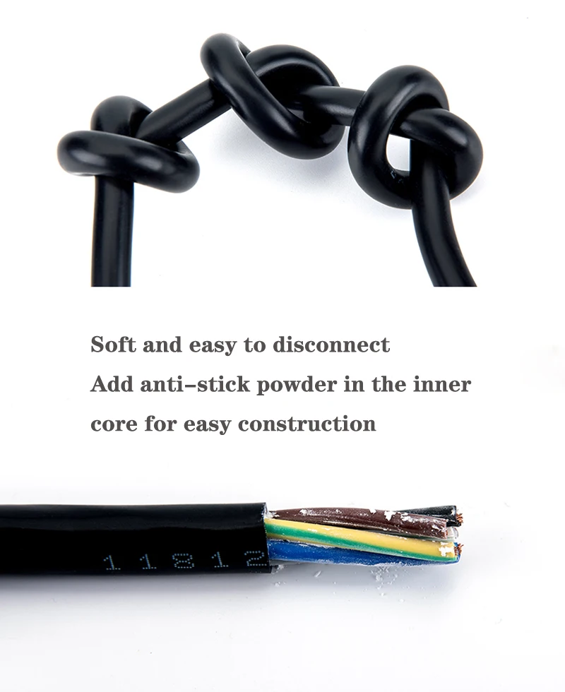 10 Meters RVV Meter Wire 2 Core 3 Core 0.75 /1/1.5 /2.5 / 4 /6 mm Electrical Wires Waterproof Copper Power Cord Sheathed Wire
