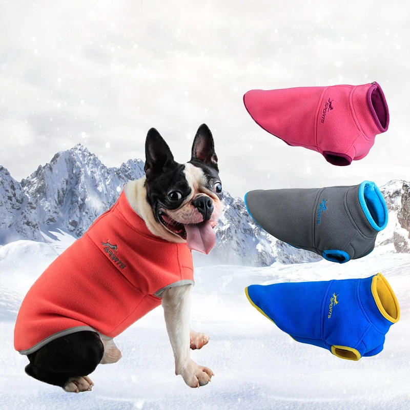 

Fleece Dog Vest Winter Autumn Warm Coat for Small Dogs Puppy Clothes for French Bulldog Yorkies chihuahua