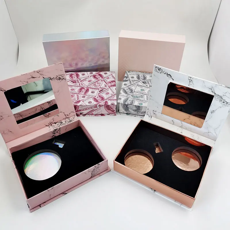 10boxes Eyelashes Packing Boxes Gift box Lashes Package Storage Cases Makeup Cosmetic Case 1/2 Pairs False Empty Box | Красота и