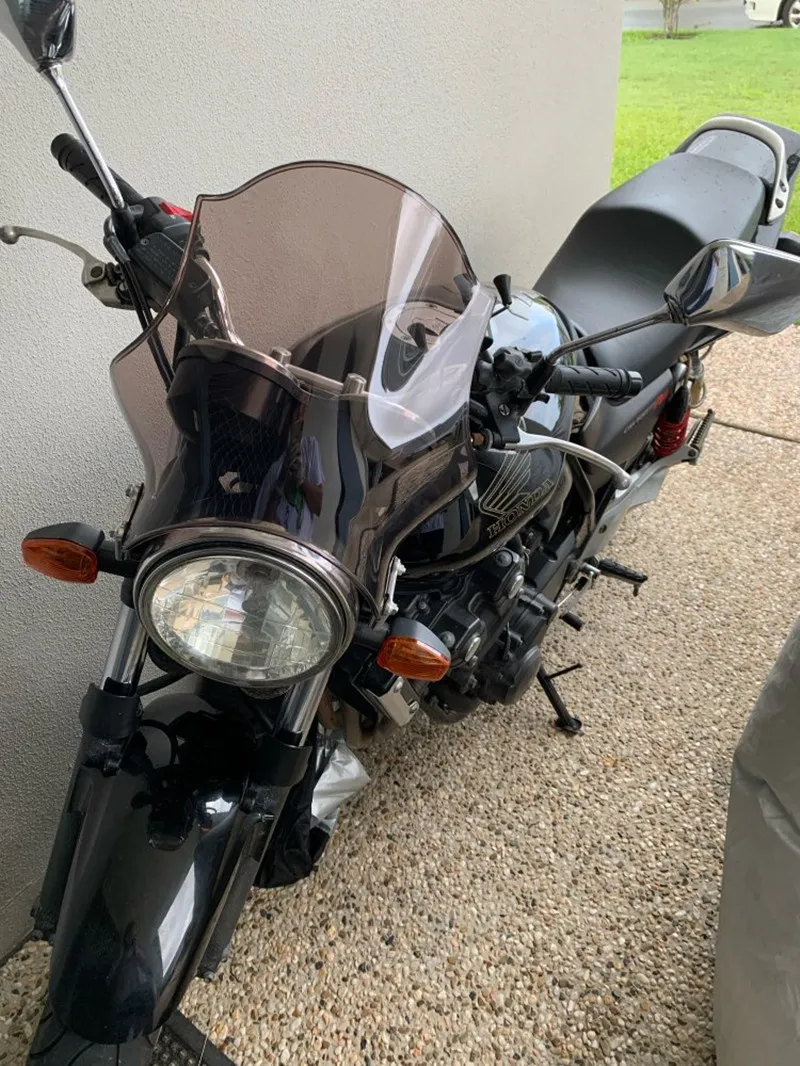 Универсальный лобовое стекло для мотоцикла круглые фонари ветровое уличного