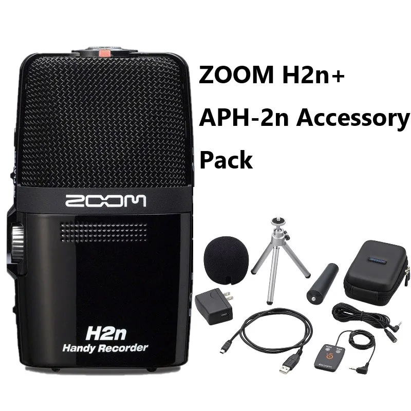  Zoom H2n Handy Handheld Digital Multitrack Recorder Bundle with  APH-2n Accessory Pack : Musical Instruments