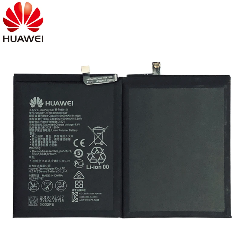 Оригинальная сменная батарея для телефона huawei mate 9 mate 9 Pro Honor 8C Y9 версия HB396689ECW аккумуляторная батарея 4000 мАч