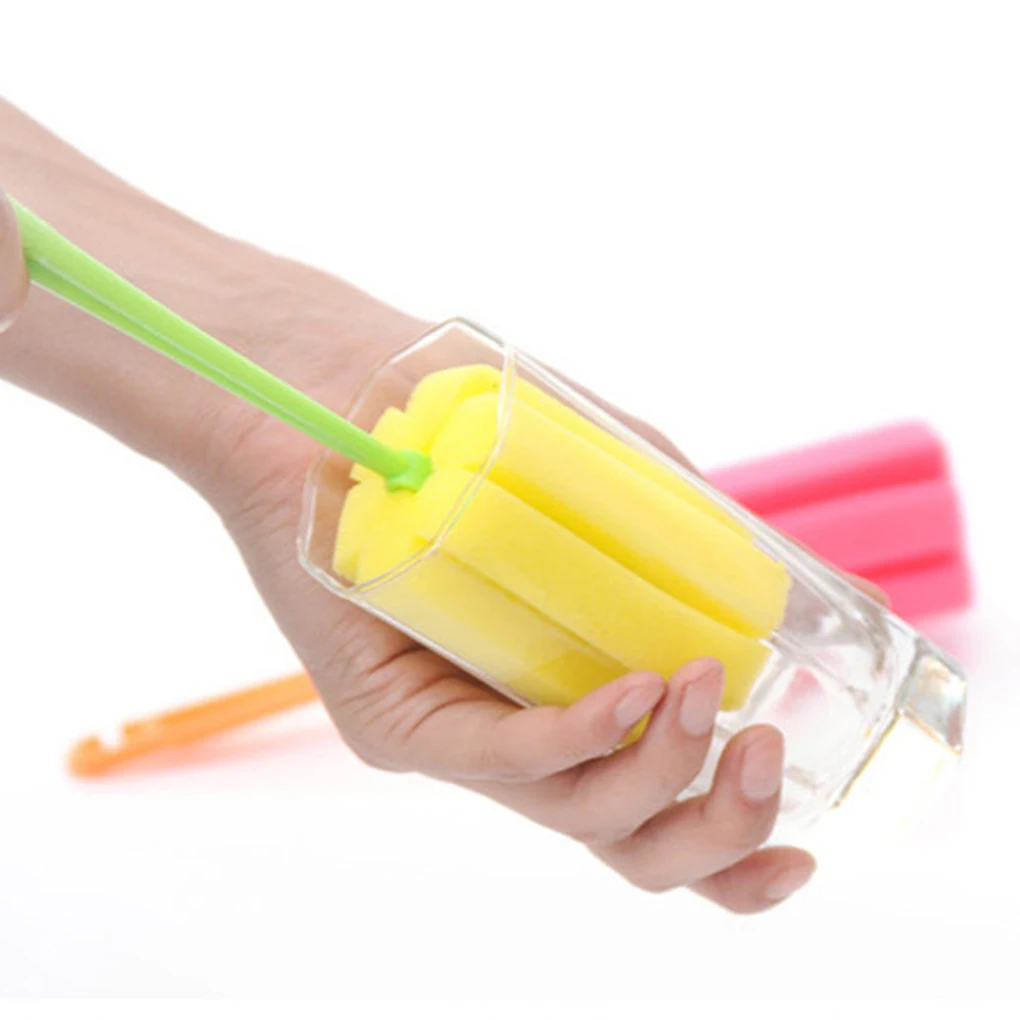 

1PCS Bottle Sponge Brushes Cup Glass Milk Bottles Brush Washing Cleaning Cleaner Kitchen Tools baby Accessories Hot Sale