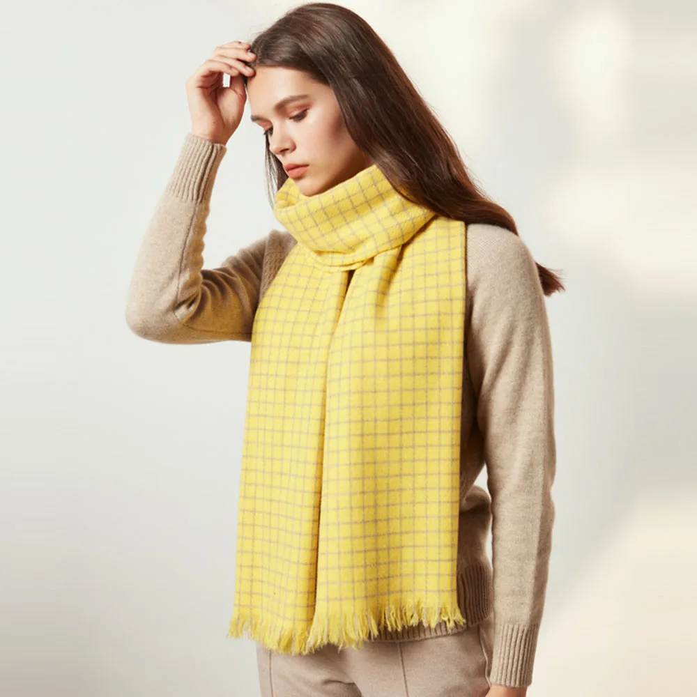[AETRENDS] Women Scarf Classic Plaid Scarf Warm Wrap Shawl for Fall Winter Scarves K-0021