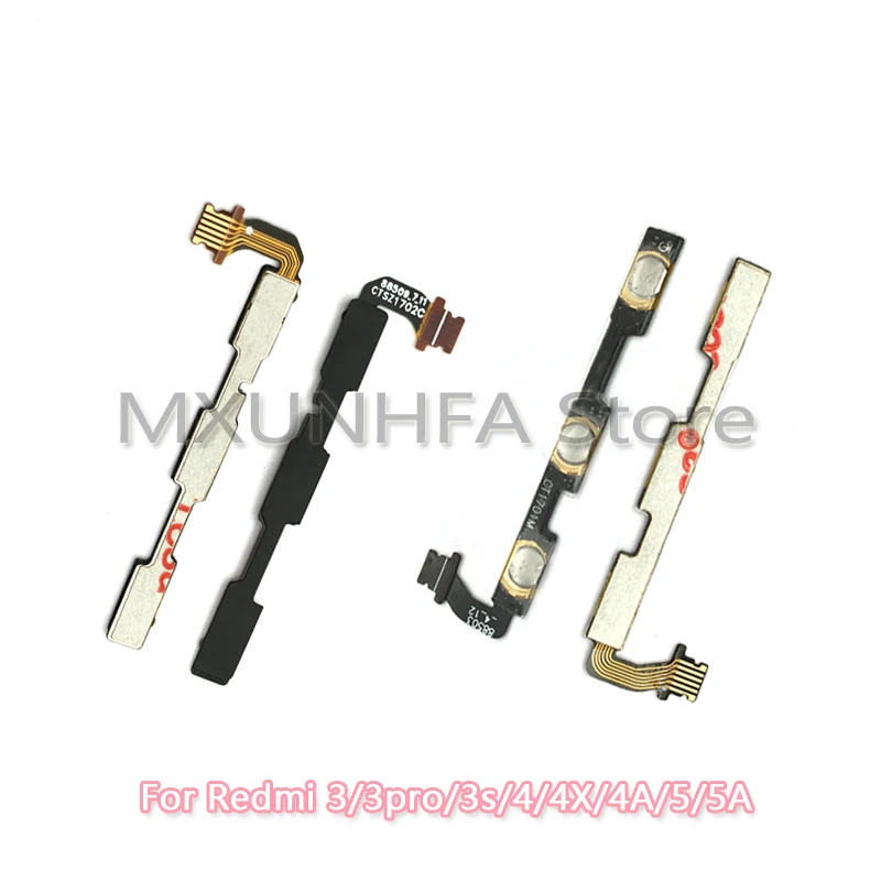 

5pcs/lot Power On Off Flex Cable For Xiaomi Redmi Note 5 Plus 5A 4 4X 4A 3 3S Pro 2 Volume Button Switch Control Key