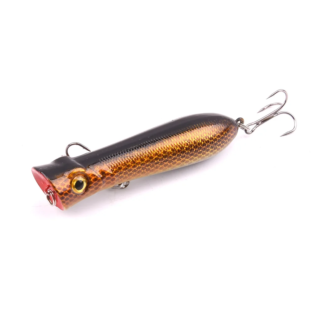 I 1 шт. 8 см 11 г 6# крючки искусственная приманка PESCA Peche рыболовные снасти Топ воды Поппер воблер для рыбалки кренкбейт - Цвет: I