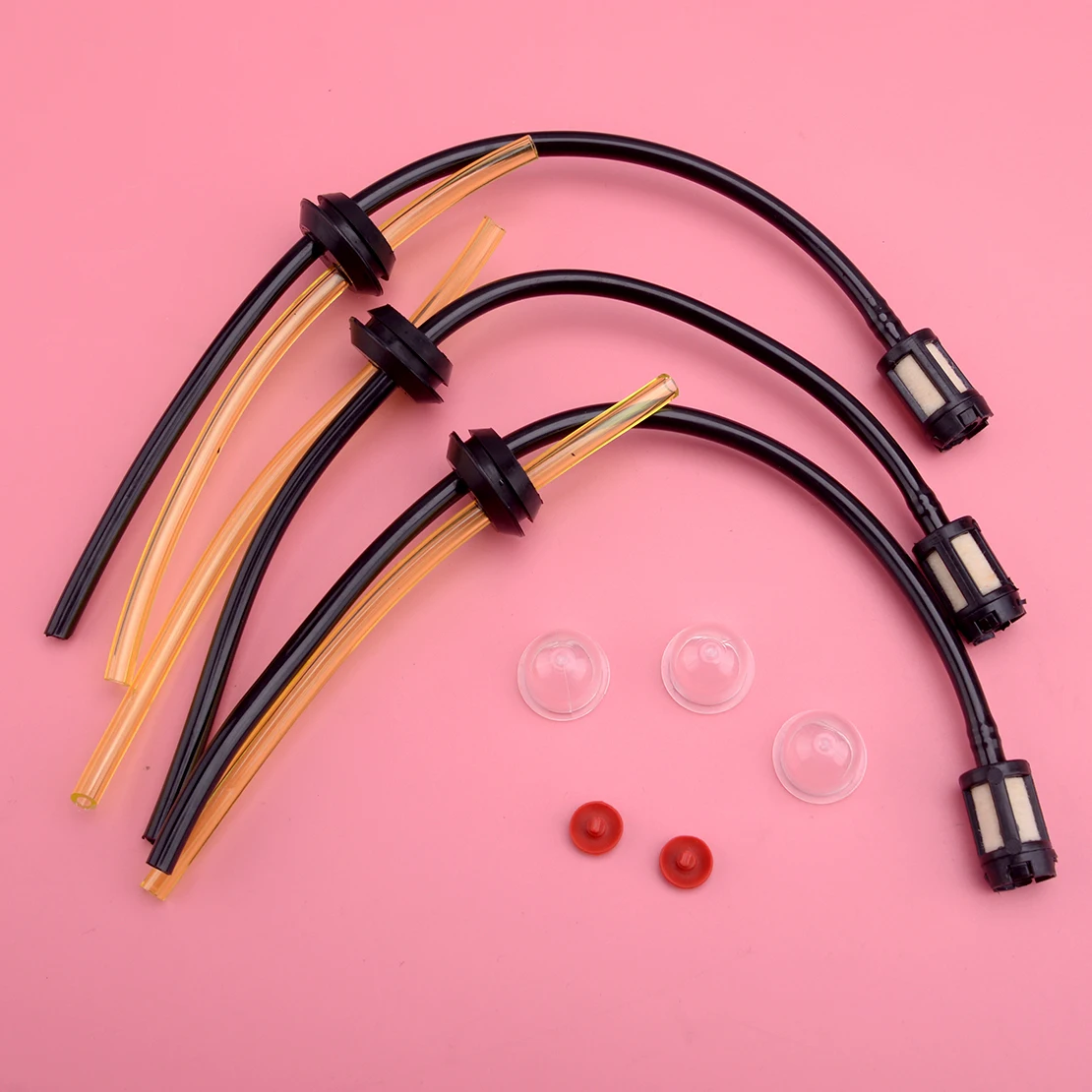 

3 Fuel Pipe Filter Grommet Bulb Kit fit for Mitox 250C 260L 260U 265LRH 270MT 271MT Trimmer Replacement Accessories