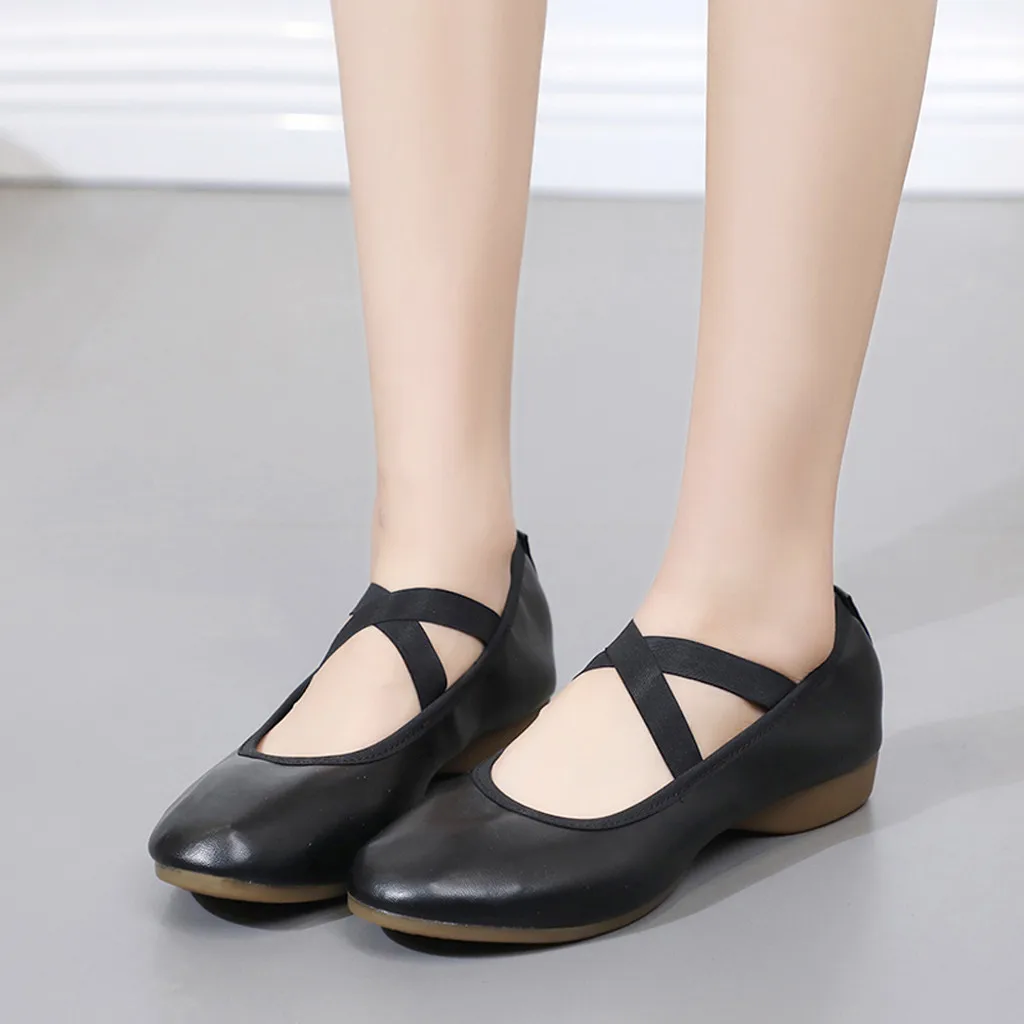 Women's Flats Casual Sandals Single Shoes Soft Bottom Dance Shoes Latin Shoes Womens Comfort Slip On Dancing Shoes