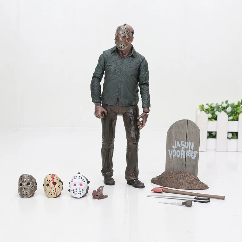 " NECA фигурка Фредди Джейсон пятница 13-я последняя часть Jason Voorhees игра NECA фигурка подарки на Хэллоуин - Цвет: 3no box
