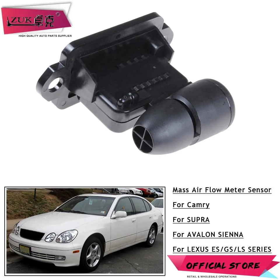 Датчик воздушного потока ZUK MAF для Toyota CAMRY AVALON SIENNA LEXUS ES300 GS300/430 LS400 22204-20010 197400-1000 |