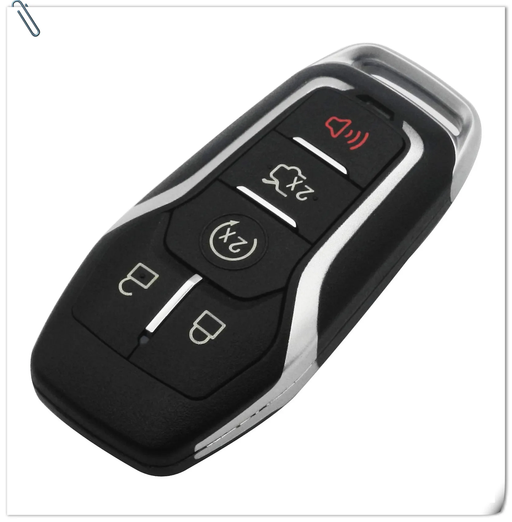 Jinyuqin умный дистанционный флип-ключ без ключа Fob 5 кнопок для Ford Fusion- M3N-A2C31243300 Автомобильный ключ оболочки Uncut Blade