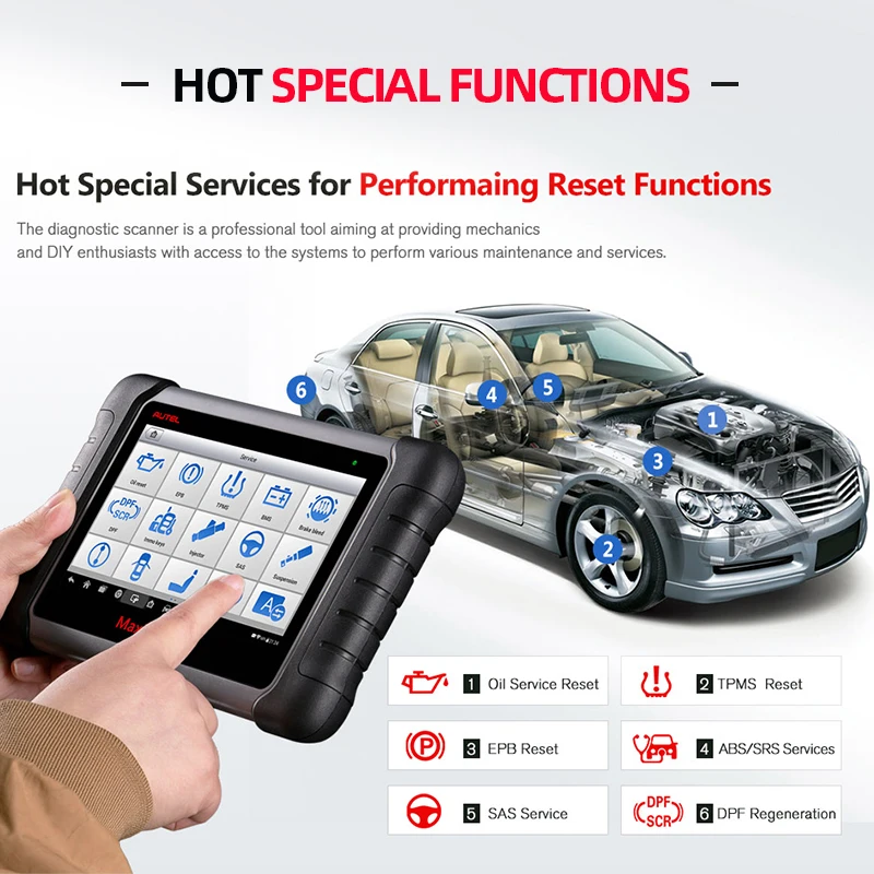 Autel MaxiPRO MP808 диагностика автомобиля diagnostic auto инструмент OBD2 тестер авто OBDII PK autel AP200