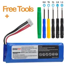 3200mAh GSP872693 wymienna bateria P763098 03 do JBL klapki 3, JBL klapki 3 szary przenośny głośnik Bluetooth