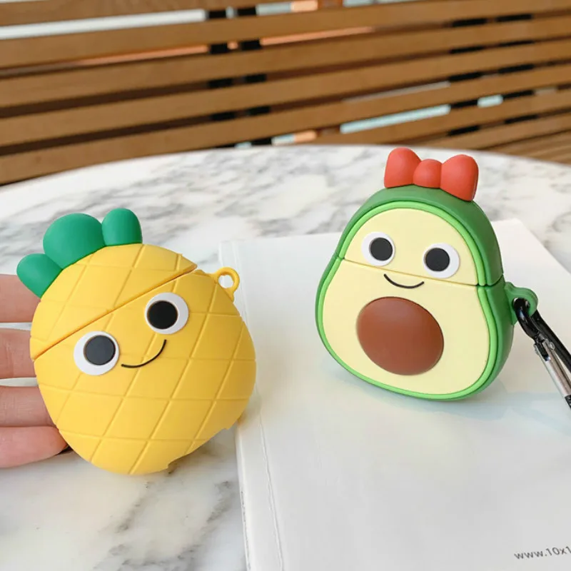 Bluetooth чехол для наушников Airpods милый защитный Airpods2 аксессуары с брелком