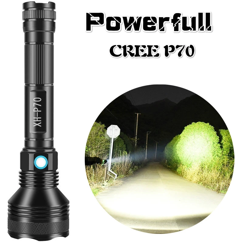 Супермощный светодиодный фонарь cree p70 лампа с теплым белым свесветильник