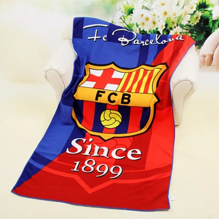 Foreign Trade Bath Towel Football Team Logo Bath Towel Beach Towel Quick-Dry Printed Bath Towel Fans Bath Towel Shawl 70*140