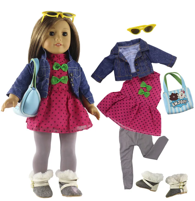 New 18 inch Doll Clothes Outfit for 18 inch American Doll Many Style for Choice#23