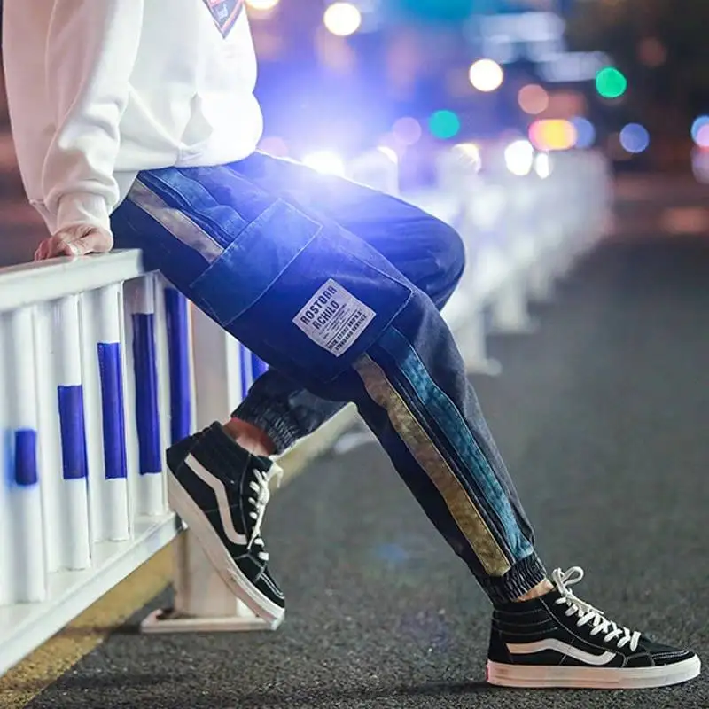 Pockets Harem Pants Men Autumn Winter Casual Sweatpants Hip Hop Joggers New Design Slim Fit Pencil Pants