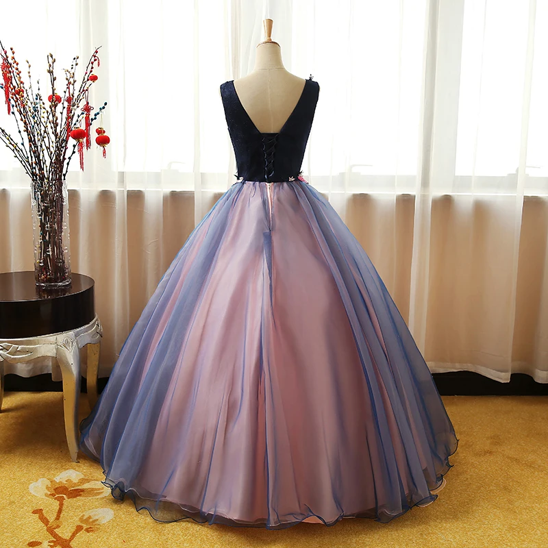 2023 Colorful Quinceanera Dress Party Prom Dress Lace Embroidery V Neck Ball Gown Quinceanera Dress Plus Size