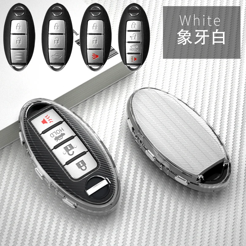 Remote Key Shell Cover Fob Case For Nissan Qashqai X-TRAIL Infiniti Carbon Style Remote Key Shell Cover Fob Case For Nissan Qashqai X-TRAIL Infiniti Carbon Style