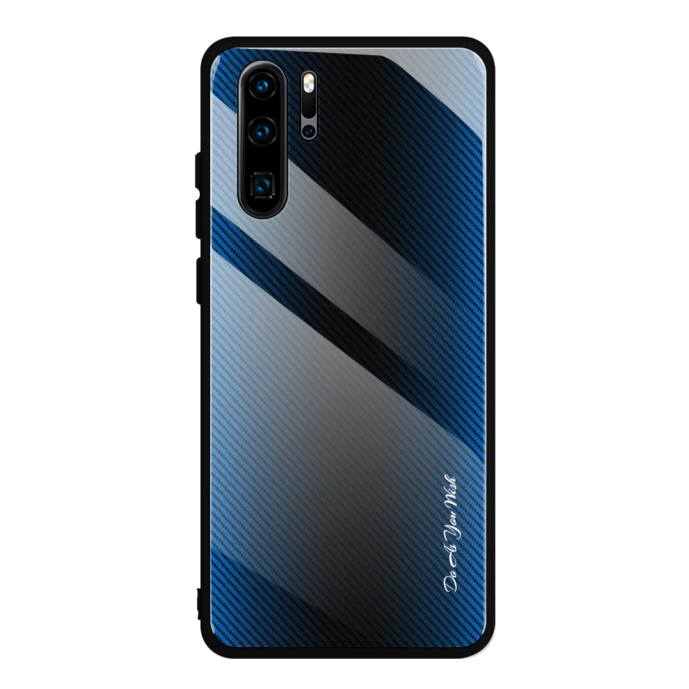 02-skyBue Чехол из закаленного стекла для huawei P30 P20 Lite mate 20 30 Pro, Роскошный чехол для P Smart Z Plus Nova 5 Pro 5 T, чехол s - Цвет: 02-skyBue