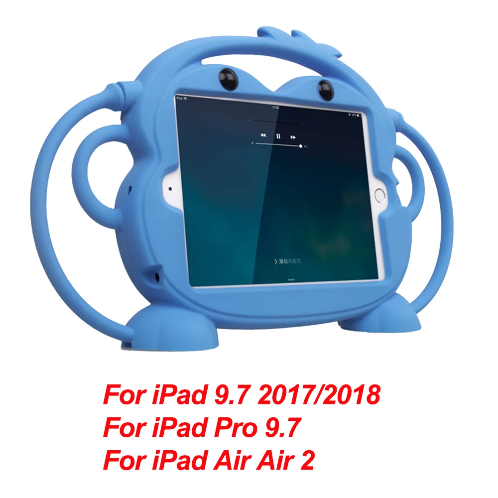 Safe Shockproof Kid Monkey Case For iPad 10.2 iPad Pro Air 10.5 Silicone Tablet Case For iPad mini Air For iPad 9.7 - Цвет: For iPad 9.7