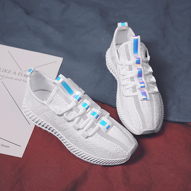 Женские кроссовки на толстой платформе белые черные бежевые tenis feminino удобные