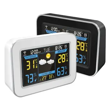 

Multifunction Home APP Smart Color Screen Automatic Correction Wireless Weather Forecast Clock