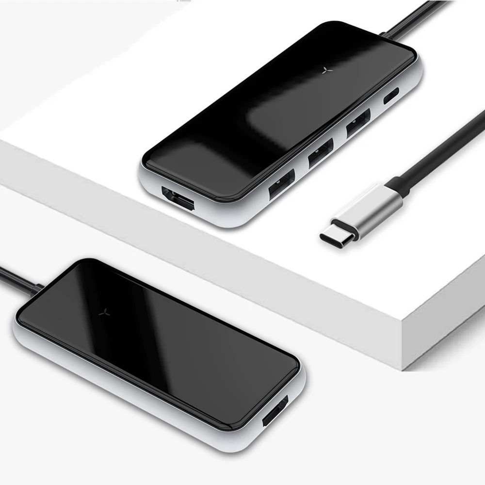 Tebe совместимый для MacBook несколько интерфейсов Алюминиевый usb type-C 5 в 1 концентратор HDMI+ USB* 3+ PD type-C концентратор адаптер