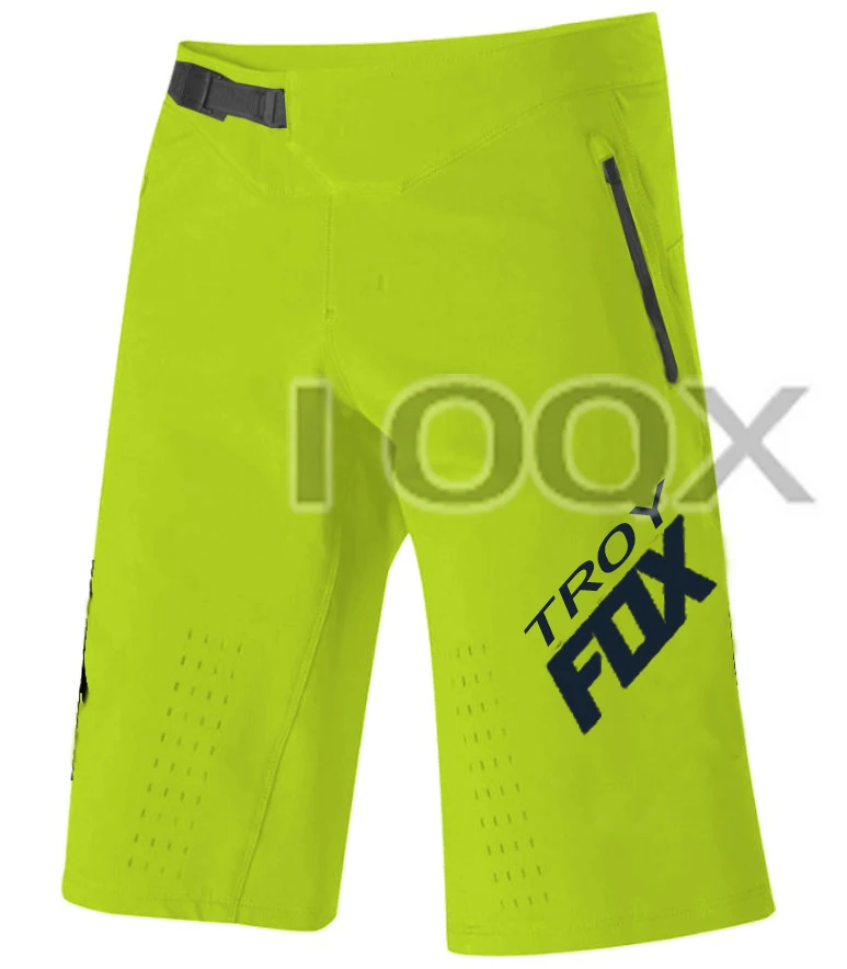 Red Troy Fox Defend Motorbike Shorts para