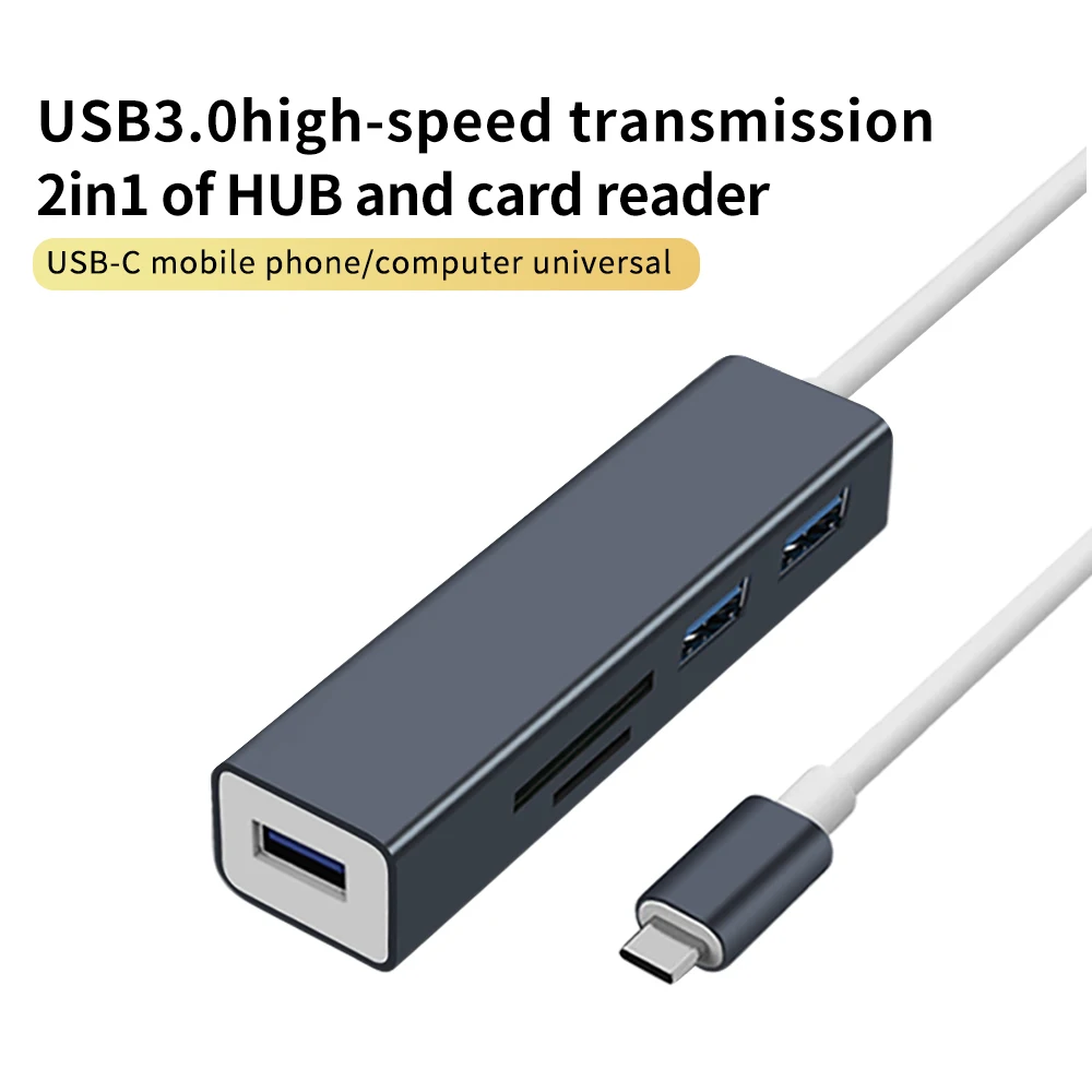 

Kshd Type-C to USB3.0 HUB Multiport Card Reader 2in1 TF SD phone otg adapter for computer latop mobile iphone