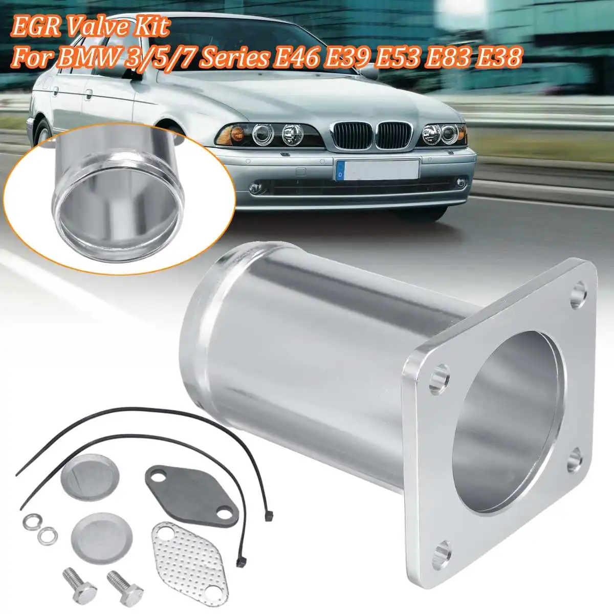 

Car 1Set Stainless Steel Egr Removal Kit Blanking Bypass For BMW 3 5 7 Series E46 E39 E53 E83 E38 318d Remove Repair Tool Kit