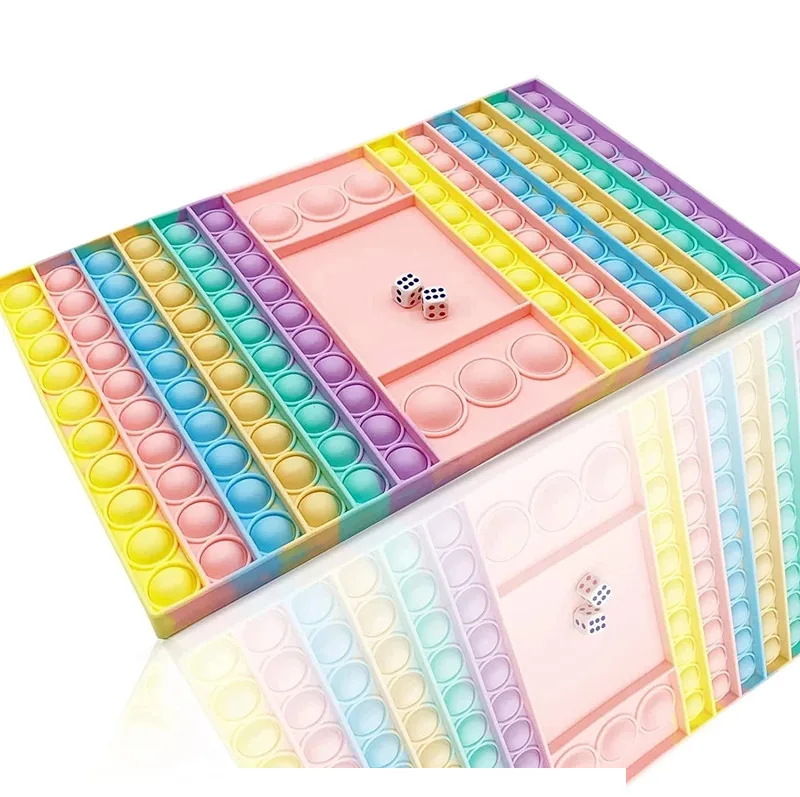 Новый большой размер Push-поп гигантский с играми красочные фиджеты игрушки