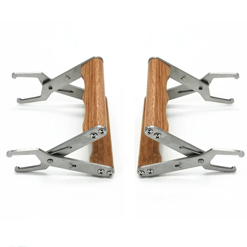 

2PCS Frame Grip with Wooden Handle - Beekeeping Stainless Steel Holder, Lifter, Gripper Tool Beekeeping Equipment Bee Hive Frame