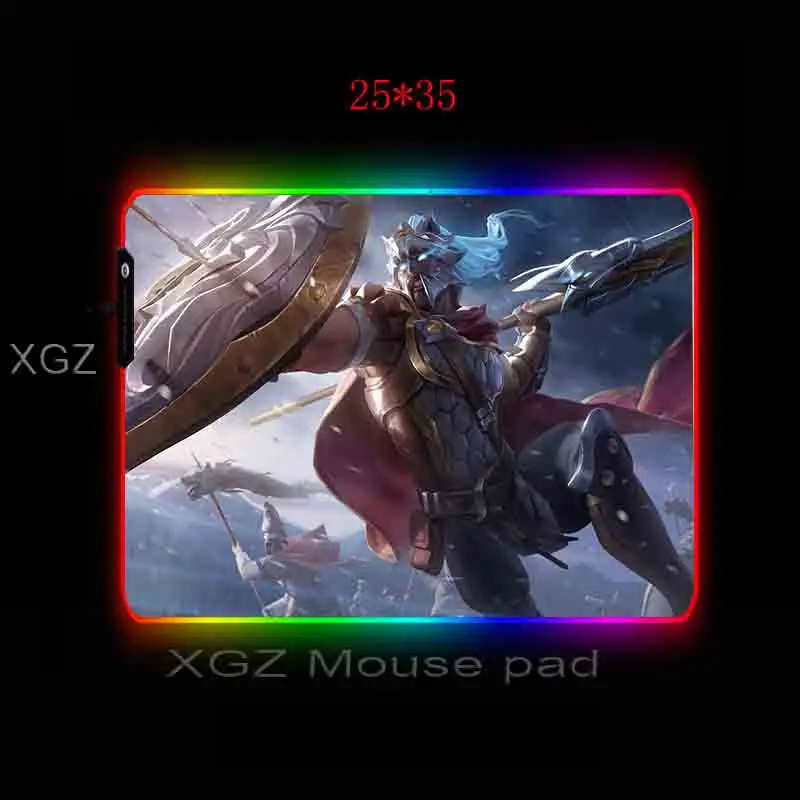  XGZ Anime Custom Large RGB Gaming Mouse Pad Exquisite Black Lock-edge Computer Fashion Table Mat Ru